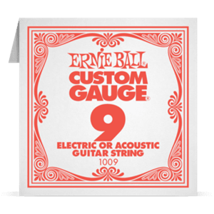 Отдельная струна Ernie Ball 9ка для электро или акустической гитары