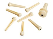 Bridge End Pins (фиксаторы струн, колышки-заглушки для акустической гитары), 7 штук - слоновая кость