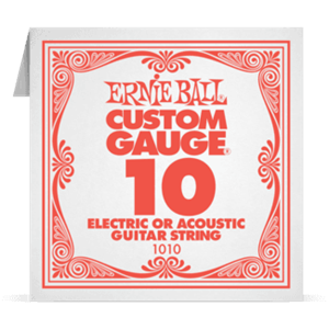 Отдельная струна 10 Ernie Ball для электро или акустической гитары